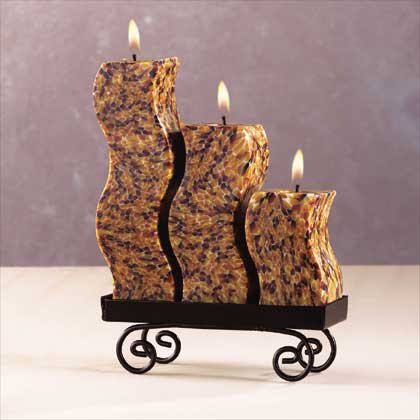 Snakeskin Candle Set