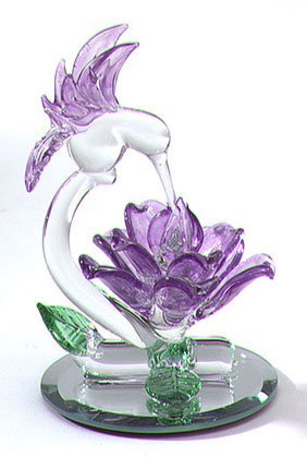 Purplistic Hummingbird and Flower