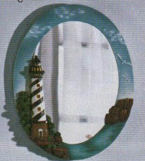 Lighthouse Oval Wall Mirror