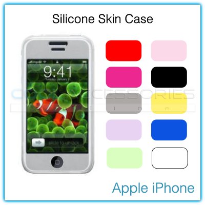 Magenta-Hot Pink Silicone Skin Case for the Apple iPhone
