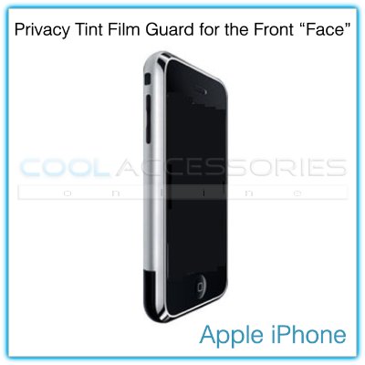 Privacy Tinted Film Shield for the Front "Face" of the Apple iPhone