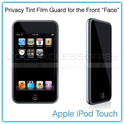 Privacy Tinted Film Shield for the Front "Face" of the Apple iPod Touch