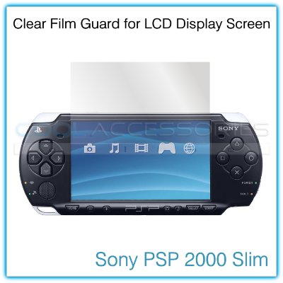 Clear Protective Film Guard for the LCD Display Screen of the Sony PSP 2000 Slim