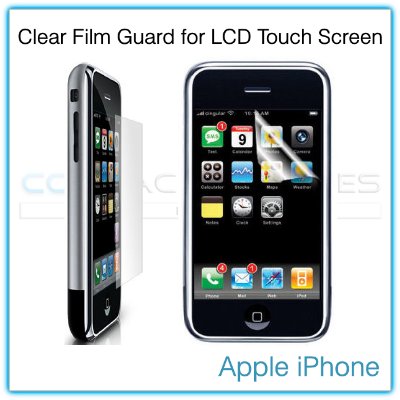 Clear Protective Film Guard for the LCD Touch Screen of the 1st Generation Apple iPhone 4GB/8GB/16GB