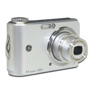 GE A830 Silver 8MP Digital Camera