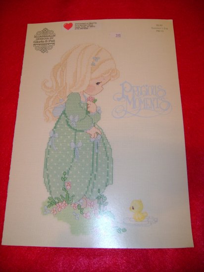 Precious Moments Summer's Joy Cross Stitch Picture Afghan Pattern