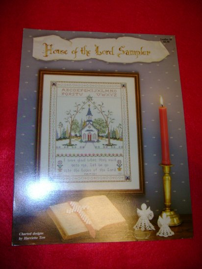 House of The Lord Religious Counted Cross Stitch Sampler Picture Pattern