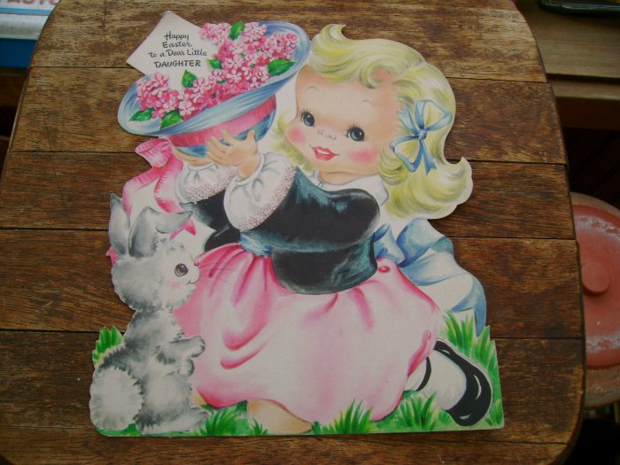 Vintage 1948 Hallmark Daughter Easter Greeting Card