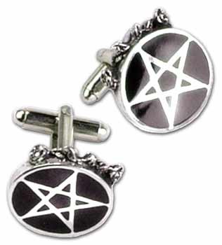 Roseus Pentagram Cufflinks