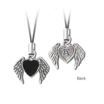 Winged Blackheart Phone Charm
