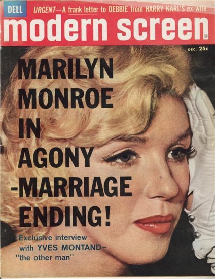 Marilyn Monroe Modern Screen Magazine Dec 1960
