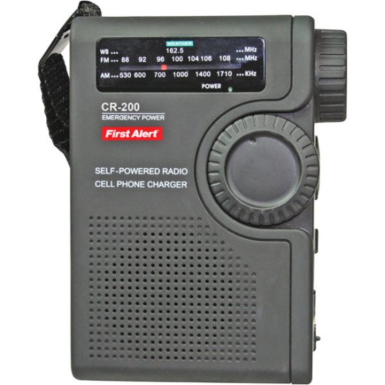 First Alert Crank Radio with 3-Way Power CR-200