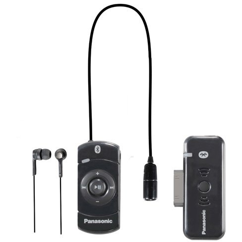 Panasonic Black Bluetooth® iPod® Earbuds with Remote Control Black RP-BT10BLK