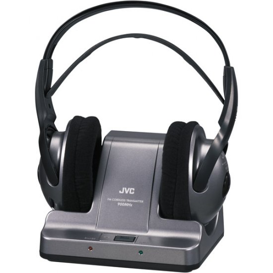 JVC 900MHz Wireless Stereo Headphones with Locator Feature HA-W600RF