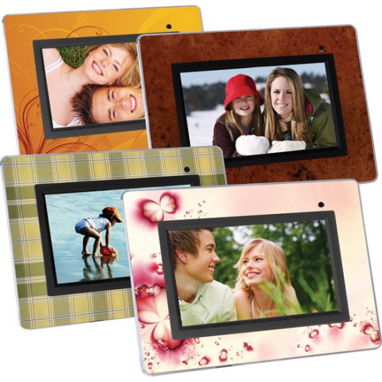 Cenomax 7" Digital Photo Frame with 4 Interchangeable Frames F7024B