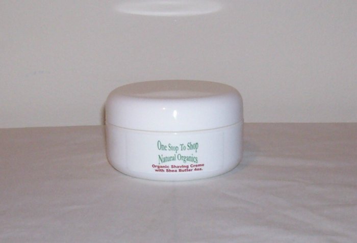 Organic Shave Cream with Shea Butter/White Tea 4 oz.