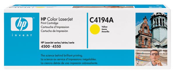 HP C4194A, Genunine 640A Color LJ 4500/ 4550 Yellow Toner Cartridge