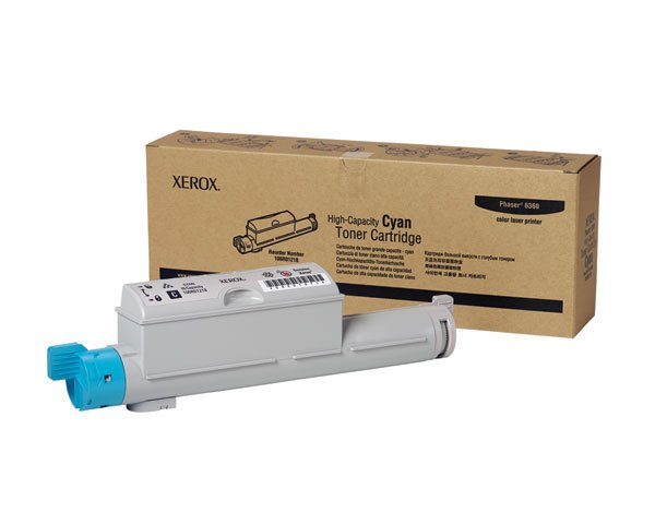 Xerox, 106R01218 Genuine Phaser 6360 Cyan High Capacity Toner