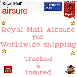 Royal Mail Airsure (for worldwide shipping)