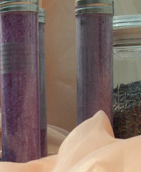5 oz Tube Lavender Rosemary Bella Bath Salts