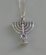 SS Menorah Pendant