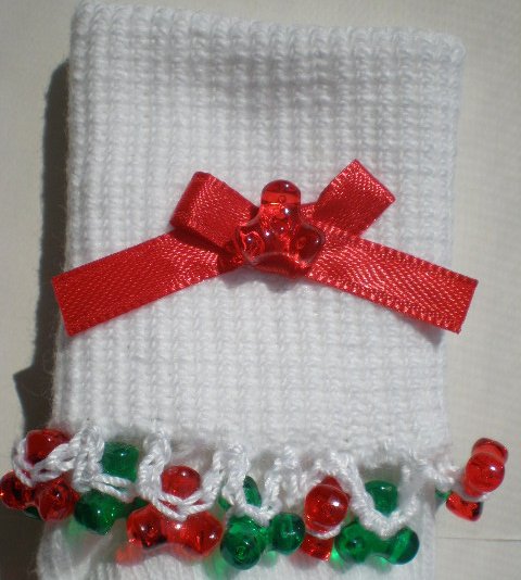 Holiday Tri Beads-Embroidered Socks