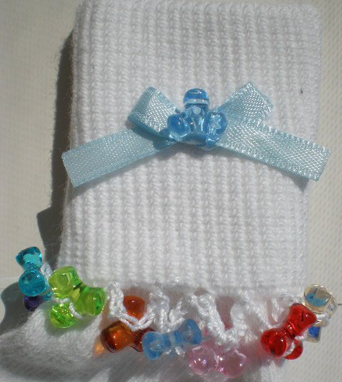 Multi colored Tri Beads-Embroidered Socks