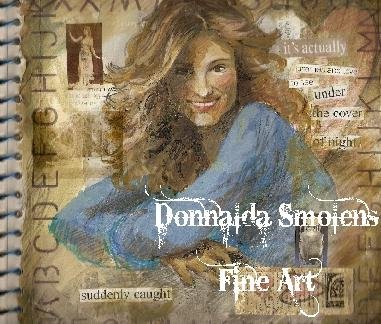 Blue Sweater Collage Print by Donnalda Smolens