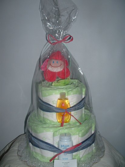 Happy Daisy 2 Tier Diaper Cake