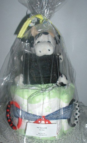 Cow Mini-Diaper Cake