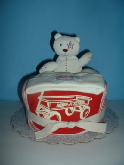 Radio Flyer Diaper Cake