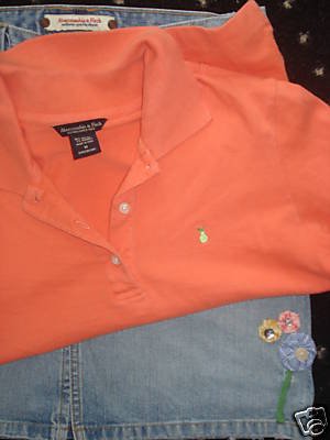 FREE SHIPPING Preppy Summer ABERCROMBIE Polo & Skirt Set Sz S/M