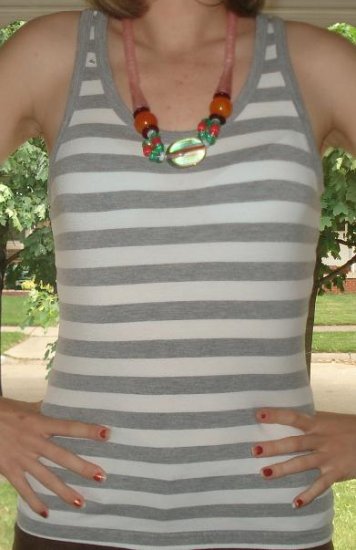 *Free Shipping* H&M Gray/White Tank Top