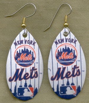 New York Mets Ear Rings