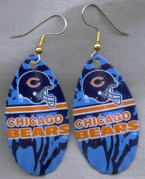 Chicago Bears Ear Rings