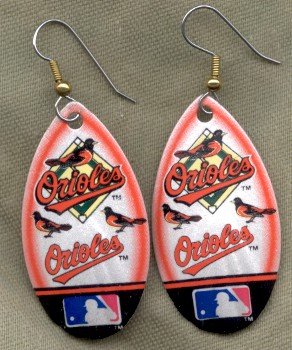 Baltimore Orioles Ear Rings