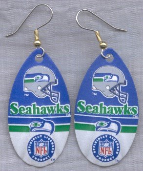 Seattle Sea Hawks Ear Rings