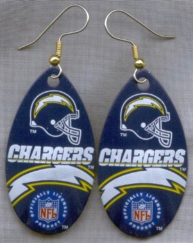 San Diego Chargers Ear Rings