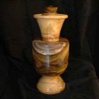 Acacia Koa and Spalted Maple Cremation Urn