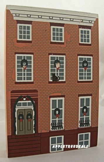 CAT'S MEOW 1995 NEW YORK CHRISTMAS CLEMENT MOORE HOUSE