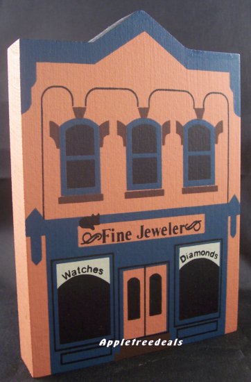 THE CAT'S MEOW VILLAGE 1985 SERIES III FINE JEWELERS STORE