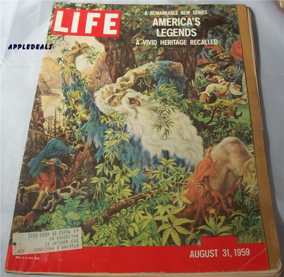 Life Magazine Aug 31 1959 America legends Montana Earthquake