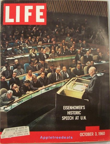 Life Magazine Oct 3 1960 Eisenhower UN Election Orioles Baseball