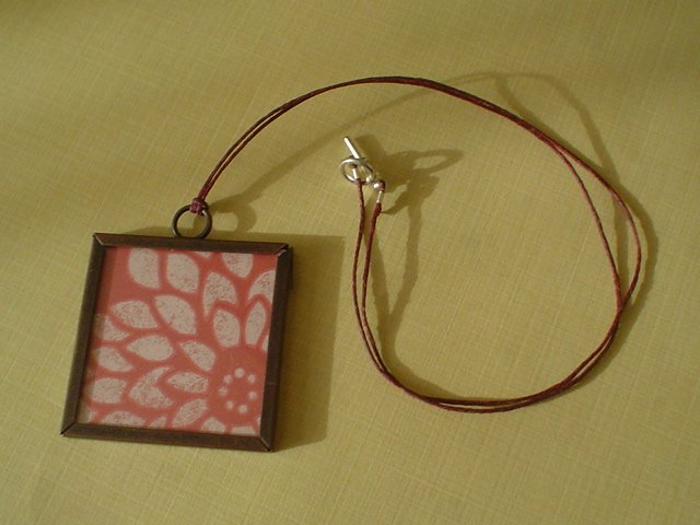 Chrysanthemum Picture Frame Pendant