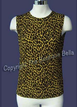 SIZE 4 - SM - NEW Sexy Leopard stretchy Top