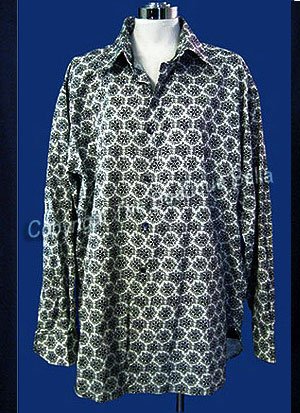 SIZE 16 - XLG TOMMY HILFIGER Casual Black White Shirt