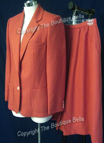 SIZE 6 - JH COLLECTIBLES Pumpkin spiced career jacket skirt suit