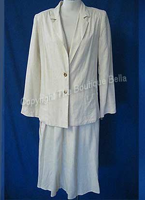 SIZE 4 - Small Womens Nature Elle Light Spring Career Ivory Suit