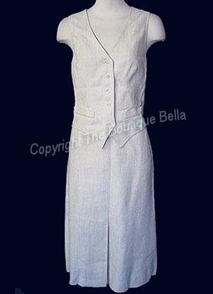 SIZE 6 - SMALL Vintage Jones New York Off White Career Skirt Suit