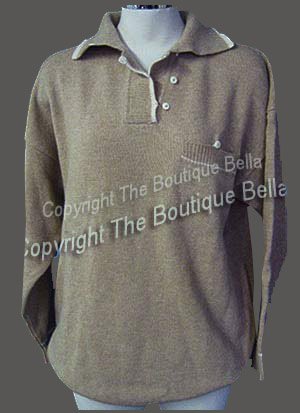 Size L: FALL NEW w/tags preppy Beige ivory sweater L